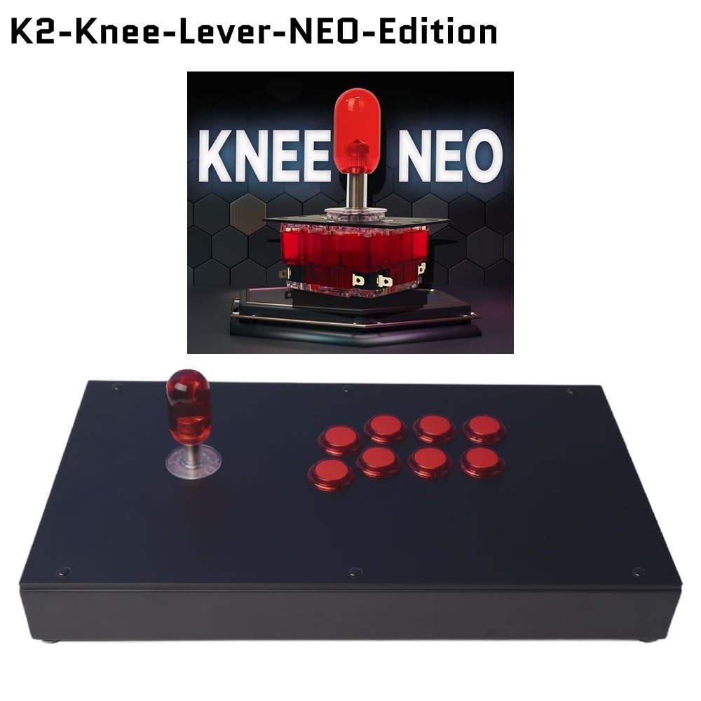 FightBox K2 Neo Korean Knee Lever Arcade Fight Stick PC PS Xbox