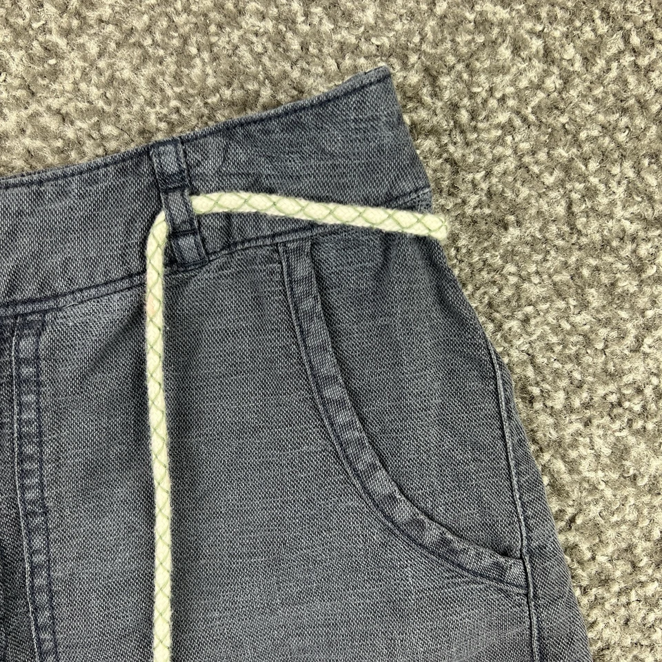 Pantalones Cortos C&C California Para Mujer 2 Azul Marino Cambray Lino Clásicos Bolsillos Damas Foto 3 de 4