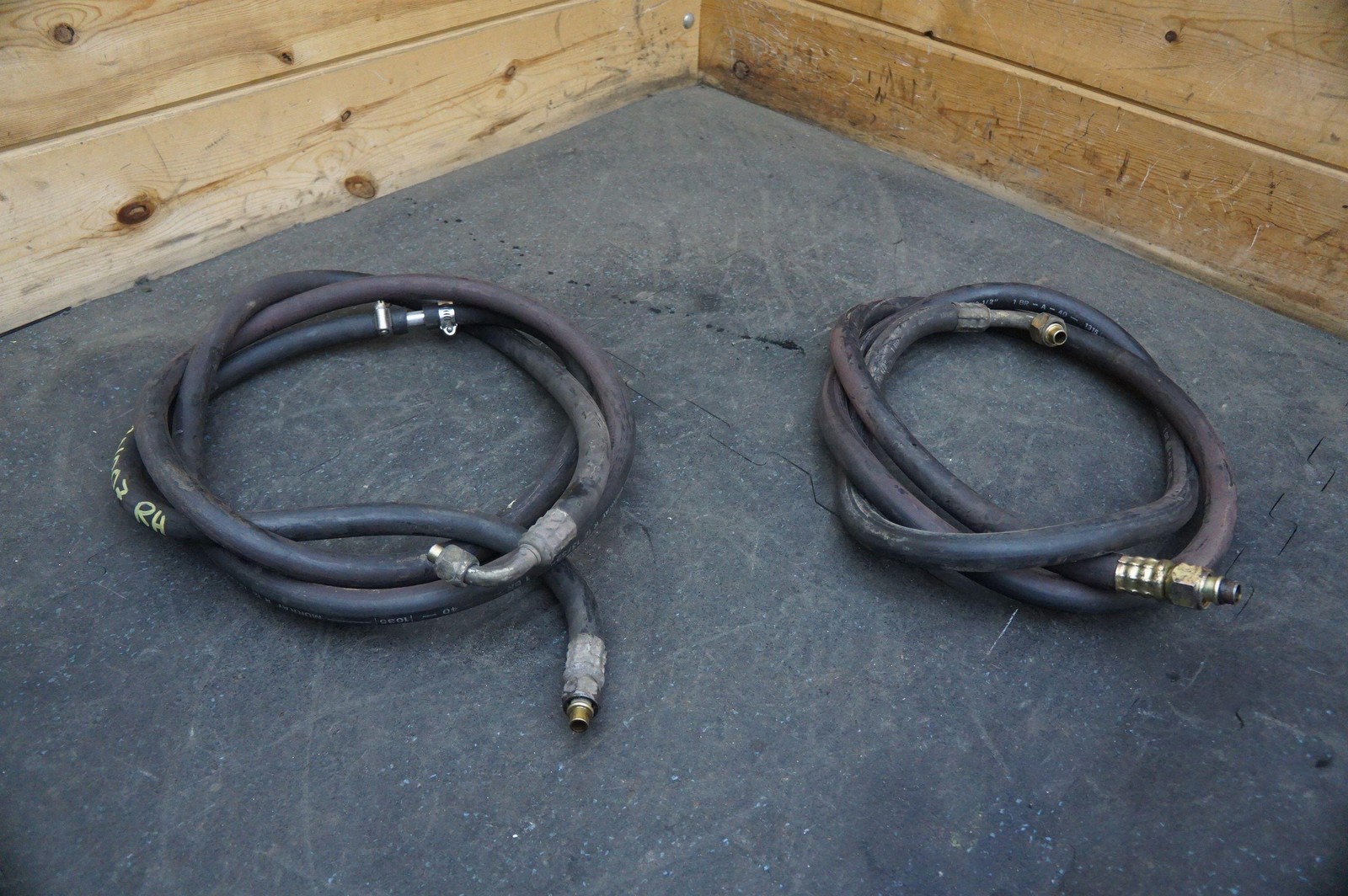 Set 2 AC Line Hose Tube Evaporator Compressor 110964 106695 Ferrari 328 1986-89