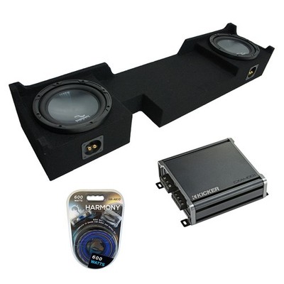 2004-2008 Ford F-150 Ext Super Cab Truck Harmony R104 Dual 10'' Sub Box & CXA4001