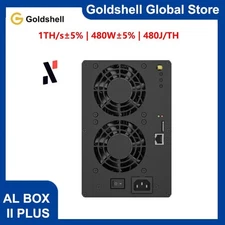 New Miner Goldshell AL BOX 2 Ⅱ Plus 1T 480W ALPH Miner Blake3 Alephium with PSU