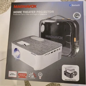 NEW Magnavox MP603 Projecteur Home Theater 1080p Support Bluetooth Portable
