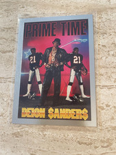 1992 Skybox Primetime Metallic FB #M05  Deion Sanders - Atlanta Falcons - HOF MT