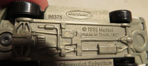 1999 MATCHBOX '00 CHEVY SUBURBAN NYPD WHITE 1:76 DIECAST 3" POLICE TRUCK W BLUE - Picture 14 of 18