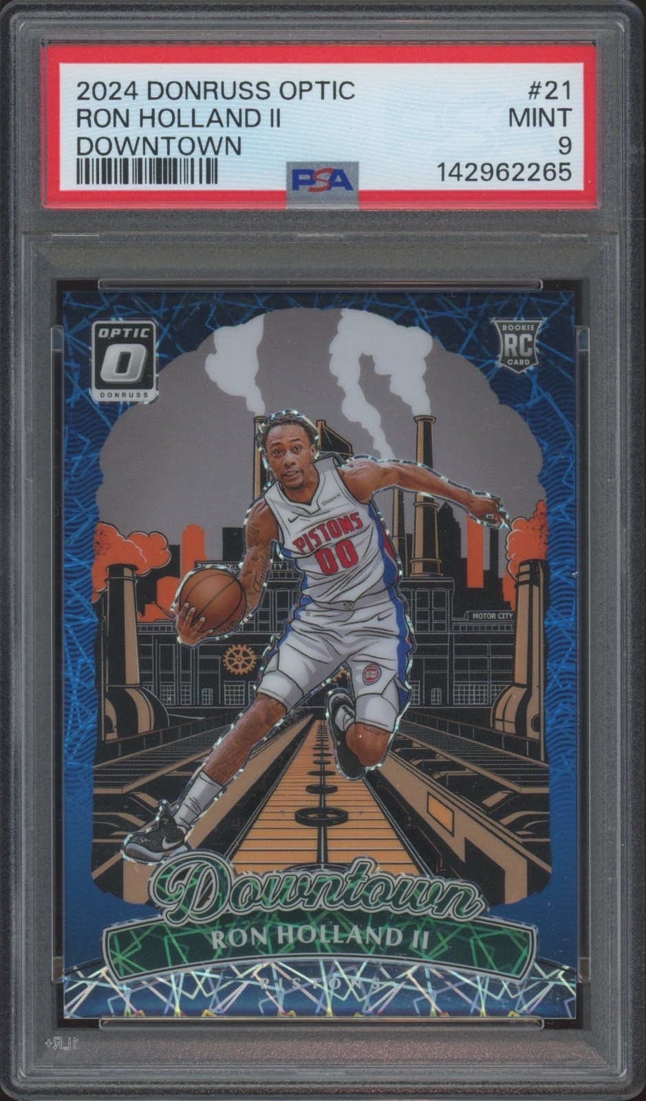 2024 Panini Donruss Optic Downtown #21 Ron Holland II RC Rookie SSP Mint PSA 9