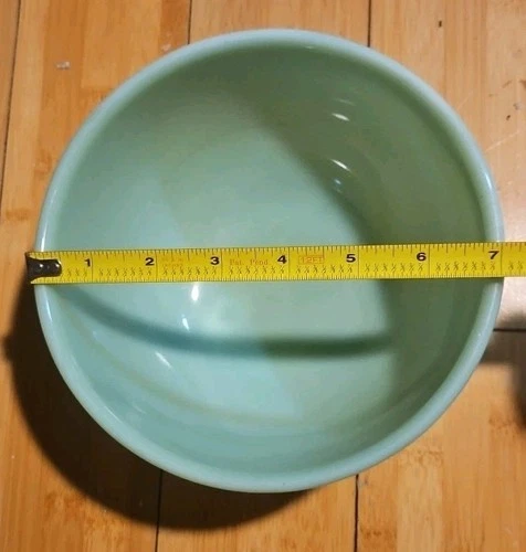 Vintage FireKing Jadeite 7" diameter Oven / Mix / Serving Bowl 3.75" Height