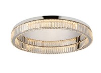 Flache Deckenleuchten 1X72W Led 3600Lm IP20 3000K Chrom Durchsichtig Glamour ...