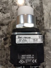 Allen-Bradley 800T-PBH16W Momentary Push Button, Illuminated White