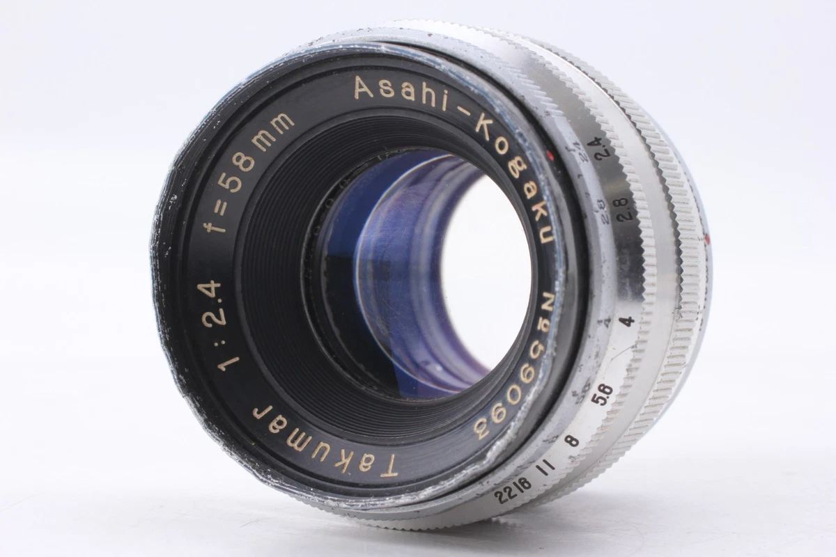 希少美品★Pentax Takumar 58mm F2.4 M37 M42変換付 希少極上☆Pentax Takumar 58mm F2.4 M37 M42変換付