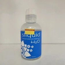 Sliquid Naturals H2O Water Based Lubricant Original Personal Lube 4.2floz
