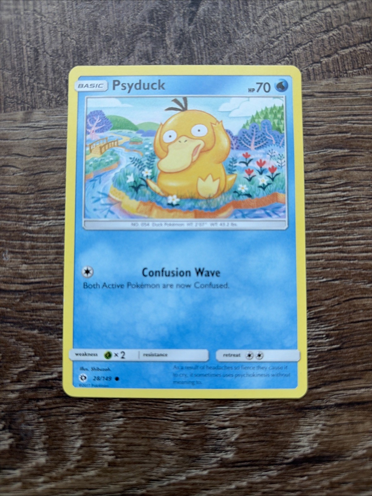 Psyduck 28/149 Sun & Moon NM or LP Pokemon Card