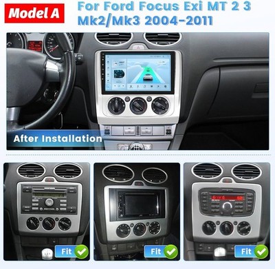 Carplay Car Audio Radio for Ford Focus 2 3 Mk2 Mk3 MT 2004 - 2011 Android GPS