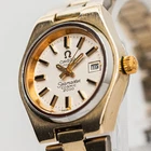 Vintage OMEGA Seamaster COSMIC 2000 Cal.684 Automatic Date Gold Dial 25mm Womens