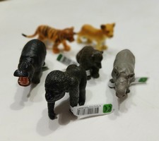 CLEARANCE New Collecta Wild Animal Baby Cubs, Lion, Tiger,Bear, Gorilla, Hippo.