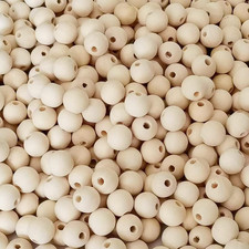 800 Pcs 8Mm Natural Wood Beads, Unfinished round Bulk Spacer Wooden Beads for DI