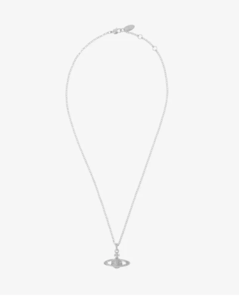 *NUEVO* Vivienne Westwood Plata Mini Bajo Relieve Collar Cadena y Caja Foto 4 de 4