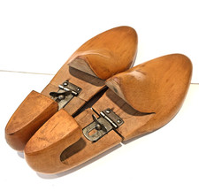 D Mackay NY Shoe Trees Vintage Men's 10D Wood Form Adjustable Stretchers Hinged