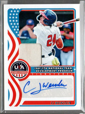 2025 USA Stars Stripes 16UU National Team Signatures Materials CJ Weinstein Auto