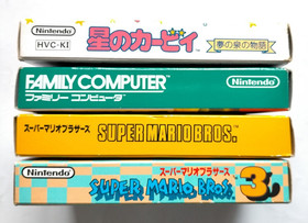 Lot 4 FC Super Mario Bros. 1 3 Kirby Zelda Nintendo Famicom Japan Game