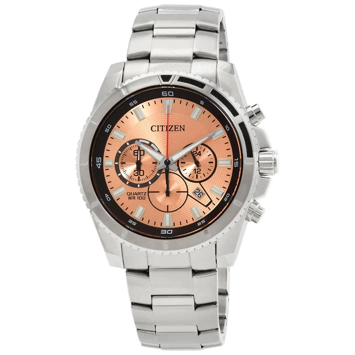 Citizen Chronograph Quartz Peach Dial Men's Watch AN8200-50X