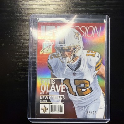 Topps In Session Red Insert Chris Olave New Orleans Saints— 3/25