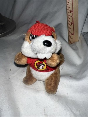 Bucees Keychain Beaver Plush Backpack Purse Clip On Key Ring Mascot with Hat