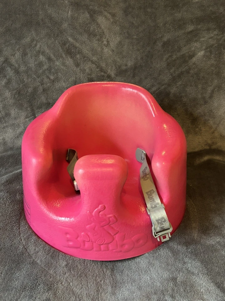 Bumbo Pink Baby Floor Seat Chair & Feeding / Activity Tray / Straps Harness - Image 4 of 4