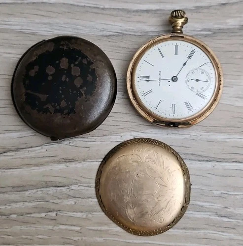 Antique Waltham Pocket Watch. Case.  Parts/repair