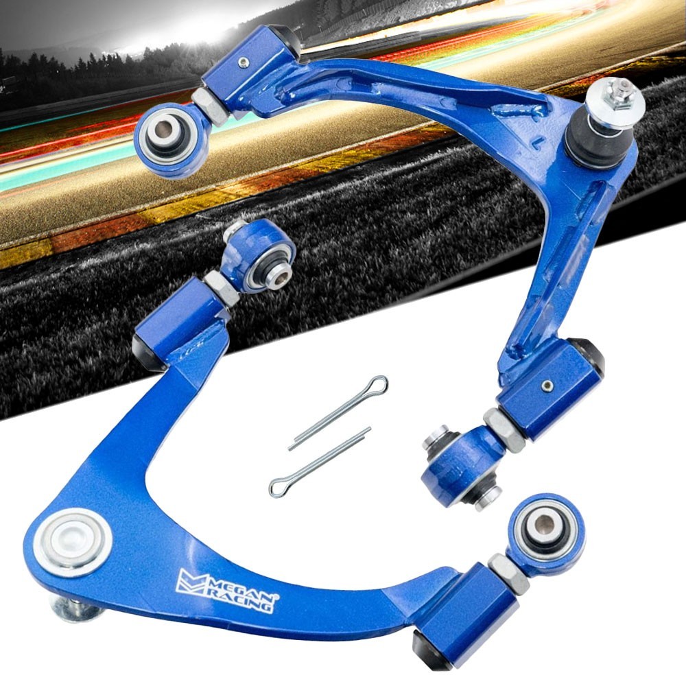 Megan Blue Front Upper Camber Kit Arm Pillowball For 01-06 Lexus