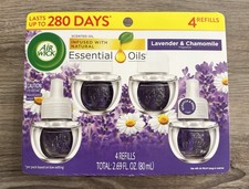 Air Wick Plug-In Scented Oil Refills Lavender Chamomile 0.67oz 4-Pack
