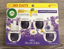 Air Wick Plug-In Scented Oil Refills Lavender & Chamomile 0.67oz 4-Pack
