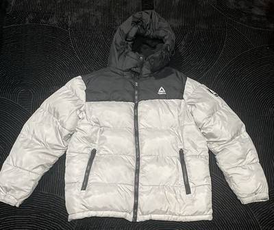 Reebok Mens Large Grey And Black Puffer Jacket 