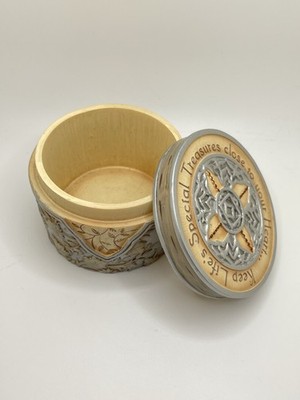 Elements Barbara Mock Special Treasures Keepsake Box Wood Trinket Box 2006