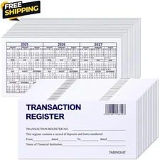 24 Pack Check Registers – Easy-to-Read Checkbook Register for Personal Use