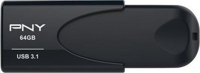 PNY Attaché 4 3.1 schwarz 64 GB, USB-A 3.0 Stick
