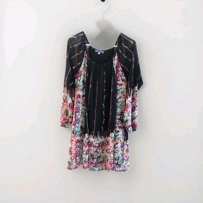 Truly Me by Sara Sara GIRLS size 16 floral dress, wedding, party black/floral