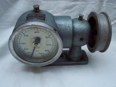 Vintage Foundrometer LTD Leeds RPM Meter. Industriemaschine, Schiffsmotor, Bergwerk