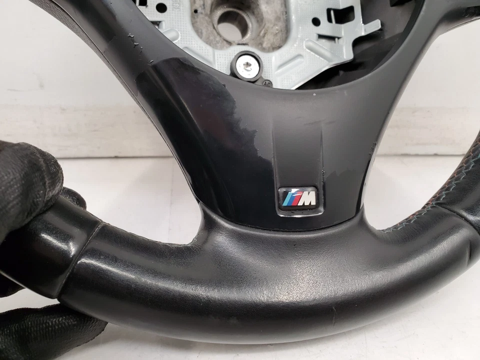 ✅ 08-13 OEM BMW E90 E92 E93 M3 M Volante Deportivo Cuero MT Negro * Foto 2 de 4