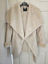 Jane Norman Woman Faux Fur Coat Cream Never Been Worn