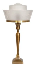 Art Deco Lamp Desk Lamp " Top Of the World " Table Lamp Light