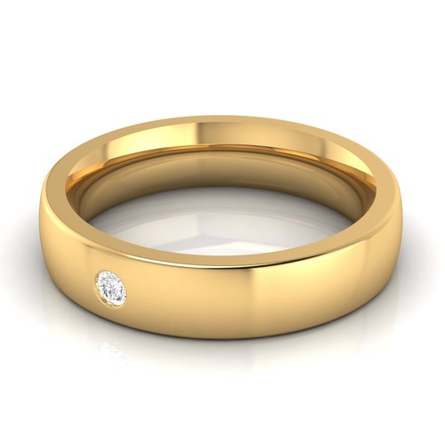 0.04CT Simulated Diamond Solitaire Engagement Ring For Mens Wedding Band Silver - Picture 4 of 13