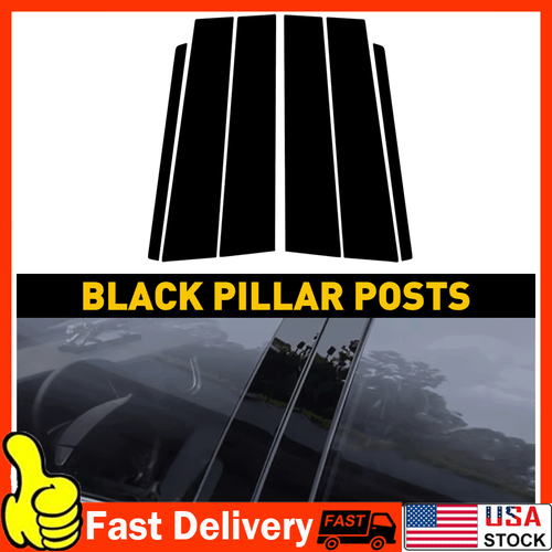 For Ford Explorer 2011-2017 2018 2019 Black Pillar Post Window Door Cover Trim - Picture 19 of 24