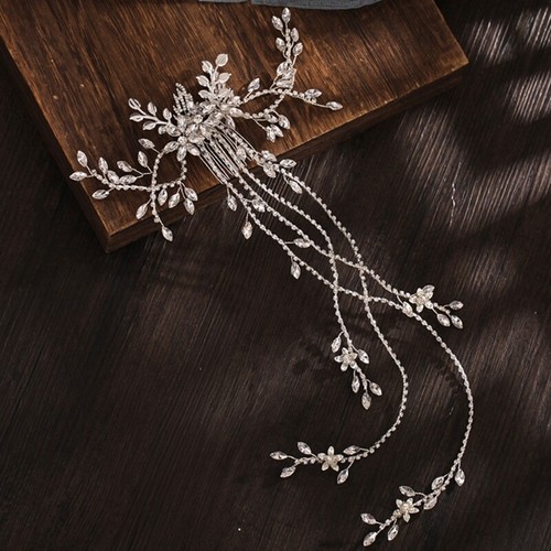 Wedding Hair Comb Rhinestone Bridal Hair Accessories for Bride and Bridesmaids - Picture 4 of 9