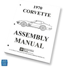 1970 Corvette Factory Gm Assembly Manual Each Loose Leaf Unbound