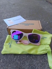 COCOSAND Baby Sunglasses with Strap New Pink frame As-Is 