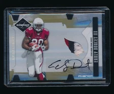 EARLY DOUCET 2008 LEAF LIMITED PATCH JERSEY RC AUTO SILVER SPOTLIGHT 9/25