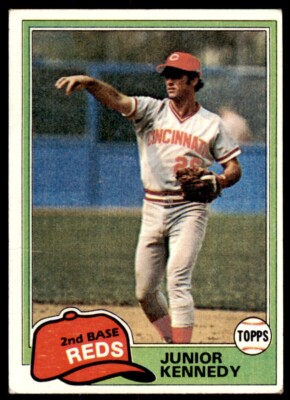 1981 Topps Junior Kennedy . Cincinnati Reds #447