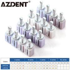 C14 Emax AZDENT Dental Glass Ceramic Lithium Dislicate CAD/CAM Cerec Blocks