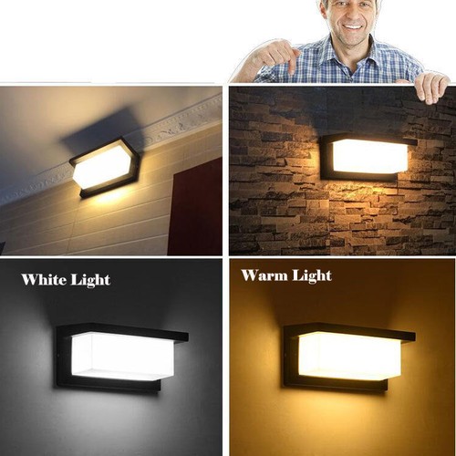 Modern LED Wall Lights Sconce Indoor/Outdoor Garden Down IP65 Wall Lamp - Picture 7 of 12