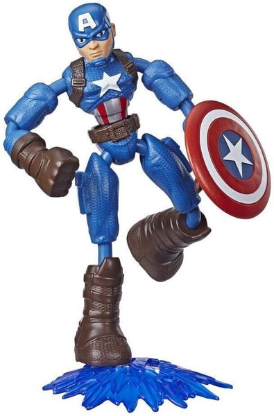 Captain America Hasbro Marvel Avengers Bend Und Flex Action-Figur 15 Cm Biegbar-image